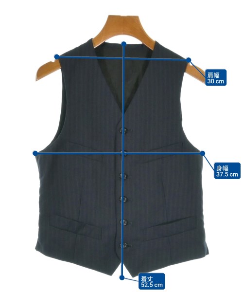 BLACK COMME des GARCONS（ブラックコムデギャルソン）ベスト 紺 サイズ:XS レディース/2200676710106