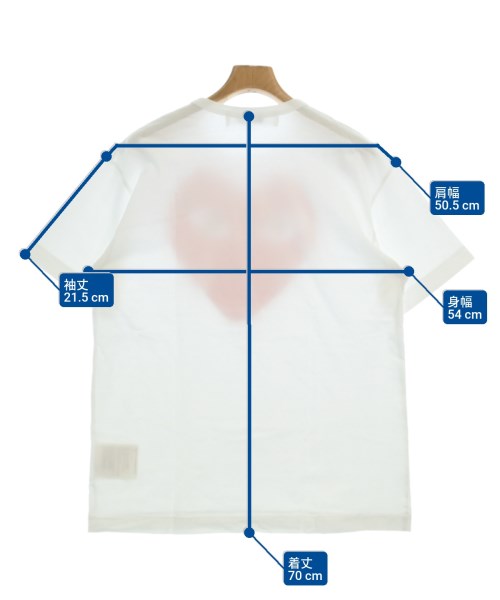 PLAY COMME des GARCONS（プレイコムデギャルソン）Tシャツ・カットソー 白 サイズ:XL メンズ/2200677527048