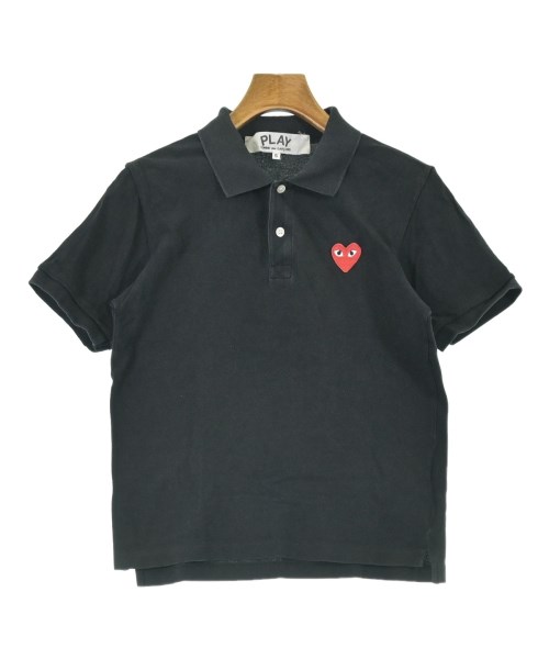 PLAY COMME des GARCONS(プレイコムデギャルソン)ポロシャツ 黒 サイズ:S/2200690900088