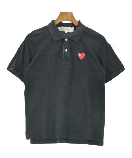 PLAY COMME des GARCONS(プレイコムデギャルソン)ポロシャツ 黒 サイズ:L/2200690900095