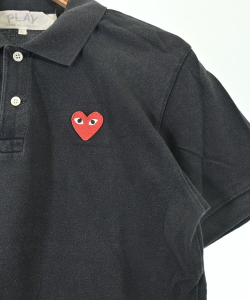 PLAY COMME des GARCONS（プレイコムデギャルソン）ポロシャツ 黒 サイズ:L メンズ/2200690900095