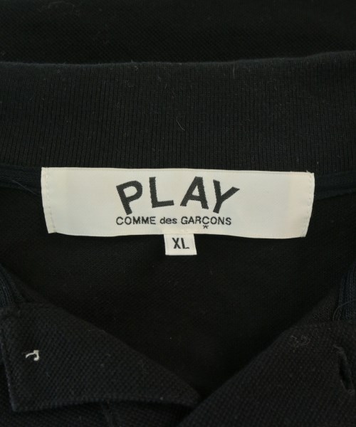 PLAY COMME des GARCONS（プレイコムデギャルソン）ポロシャツ 黒 サイズ:XL メンズ/2200689883071