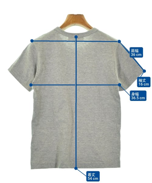 PLAY COMME des GARCONS（プレイコムデギャルソン）Tシャツ・カットソー グレー サイズ:S レディース/2200690918250