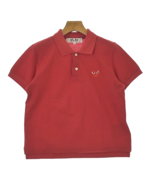 PLAY COMME des GARCONS(プレイコムデギャルソン)ポロシャツ 赤 サイズ:L/2200696092022