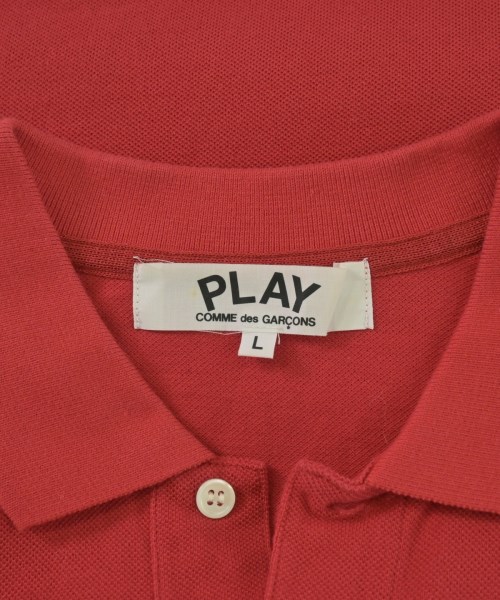 PLAY COMME des GARCONS（プレイコムデギャルソン）ポロシャツ 赤 サイズ:L レディース/2200696092022