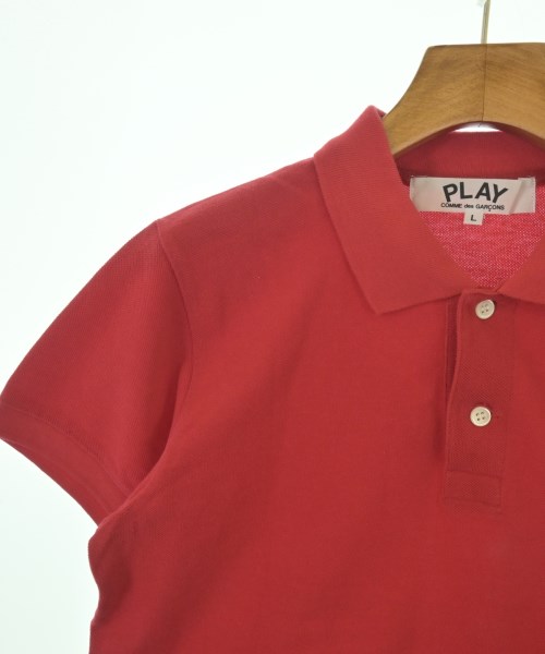 PLAY COMME des GARCONS（プレイコムデギャルソン）ポロシャツ 赤 サイズ:L レディース/2200696092022