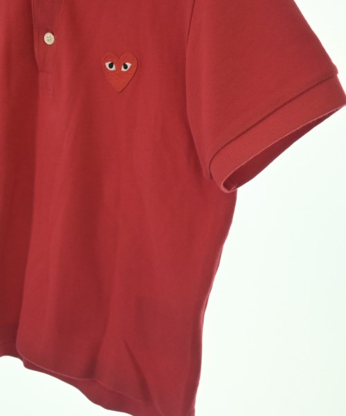 PLAY COMME des GARCONS（プレイコムデギャルソン）ポロシャツ 赤 サイズ:L レディース/2200696092022
