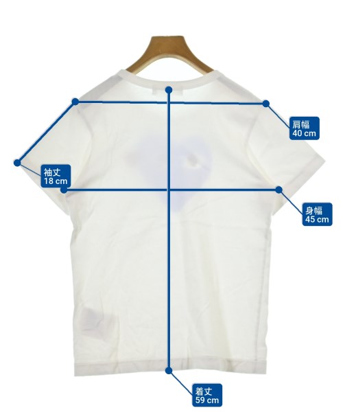 PLAY COMME des GARCONS（プレイコムデギャルソン）Tシャツ・カットソー 白 サイズ:L レディース/2200696675010