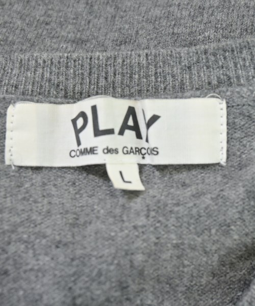 PLAY COMME des GARCONS（プレイコムデギャルソン）カーディガン グレー サイズ:L メンズ/2200690458183