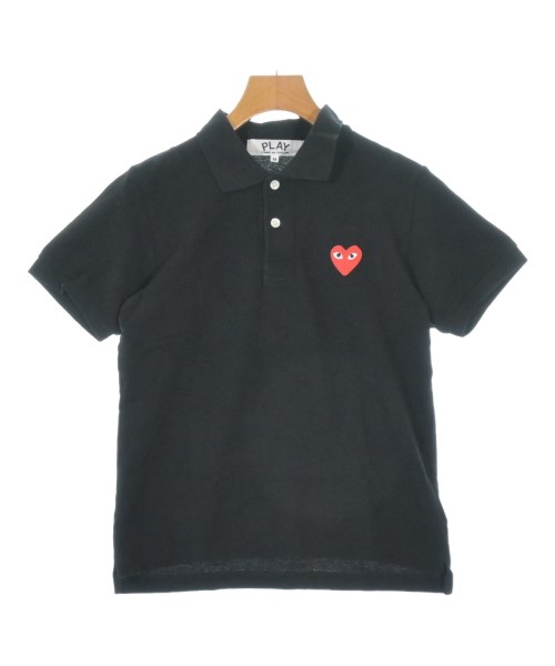 PLAY COMME des GARCONS(プレイコムデギャルソン)ポロシャツ 黒 サイズ:M/2200695299125