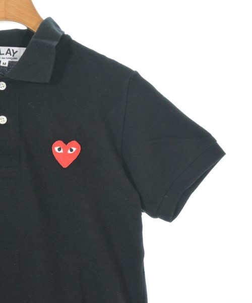 PLAY COMME des GARCONS（プレイコムデギャルソン）ポロシャツ 黒 サイズ:M レディース/2200695299125