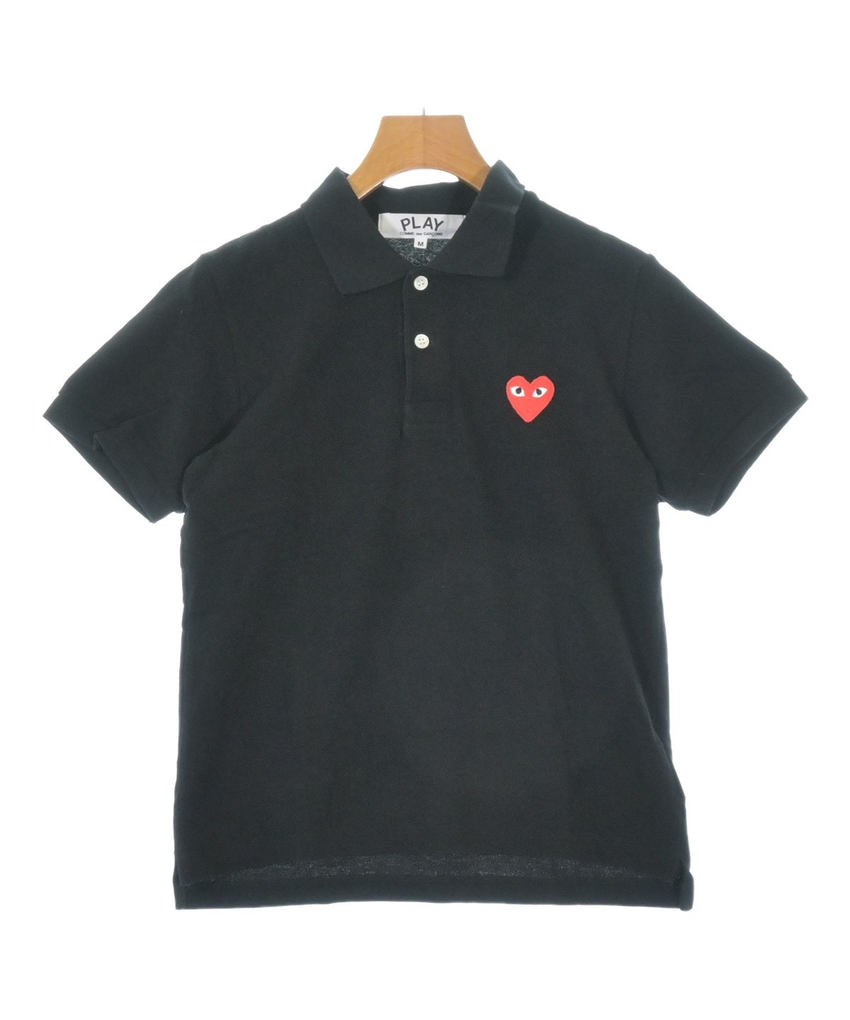 COMME des GARCONS PLAY ポロシャツ 黒L 美品 PLAY COMME des GARCONS（プレイコムデギャルソン）ポロシャツ 黒