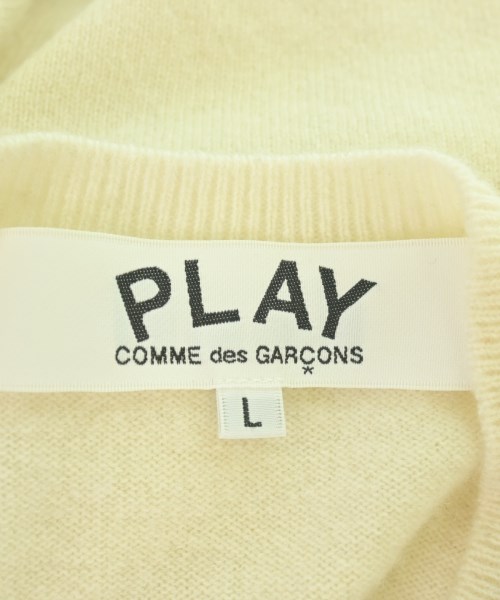 PLAY COMME des GARCONS（プレイコムデギャルソン）カーディガン 白 サイズ:L メンズ/2200696810015
