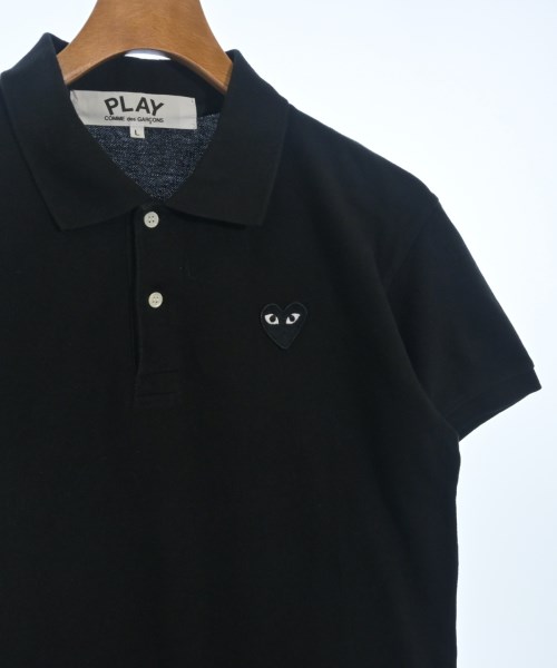 PLAY COMME des GARCONS（プレイコムデギャルソン）ポロシャツ 黒 サイズ:L メンズ/2200697514035