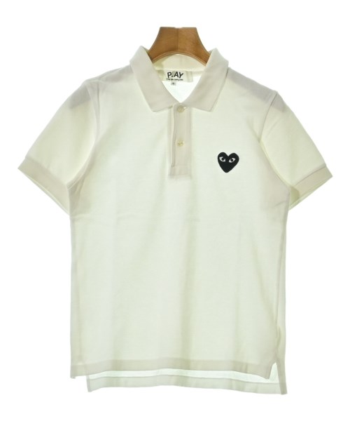 PLAY COMME des GARCONS(プレイコムデギャルソン)ポロシャツ 白 サイズ:S/2200701375164