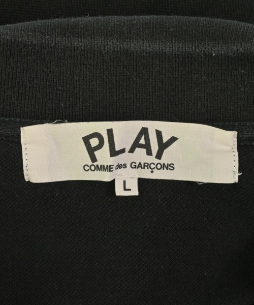 PLAY COMME des GARCONS（プレイコムデギャルソン）ポロシャツ 黒 サイズ:L メンズ/2200701553159