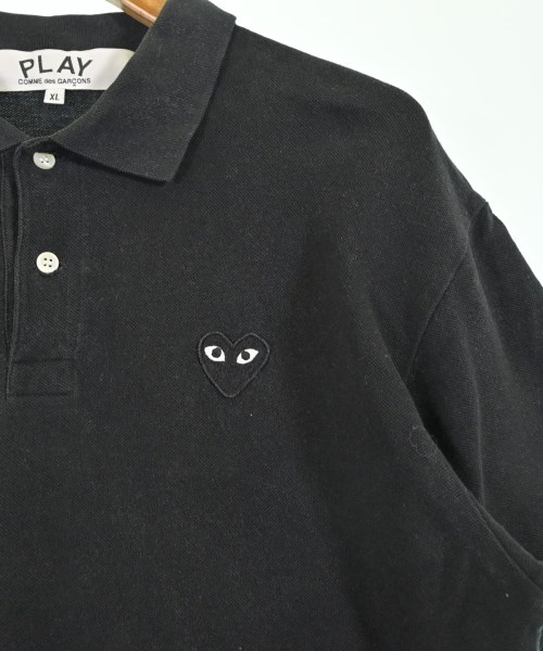 PLAY COMME des GARCONS（プレイコムデギャルソン）ポロシャツ 黒 サイズ:XL メンズ/2200702105036