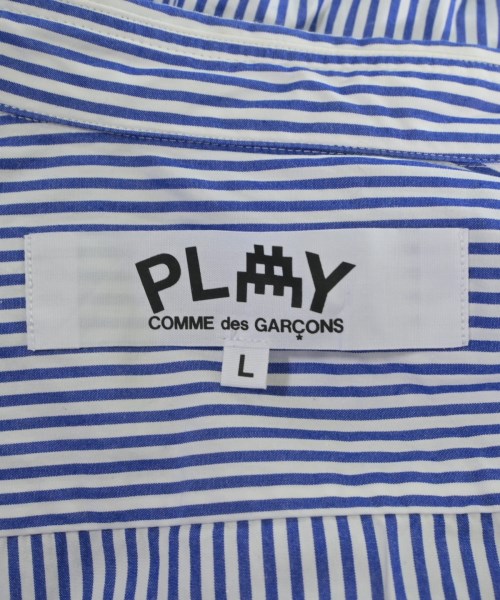 PLAY COMME des GARCONS（プレイコムデギャルソン）カジュアルシャツ 青 サイズ:L メンズ/2200645191035