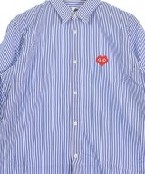 PLAY COMME des GARCONS（プレイコムデギャルソン）カジュアルシャツ 青 サイズ:L メンズ/2200645191035