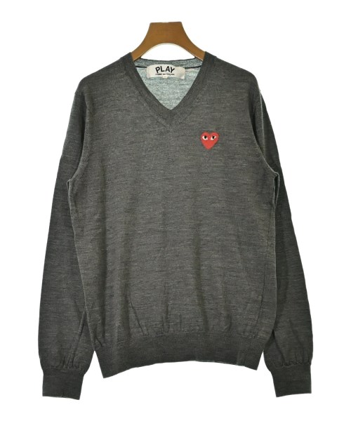 PLAY COMME des GARCONS(プレイコムデギャルソン)ニット・セーター グレー サイズ:M/2200653812335