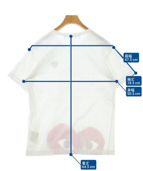 PLAY COMME des GARCONS（プレイコムデギャルソン）Tシャツ・カットソー 白 サイズ:L メンズ/2200661446263