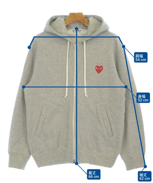PLAY COMME des GARCONS（プレイコムデギャルソン）パーカー グレー サイズ:M メンズ/2200710586025