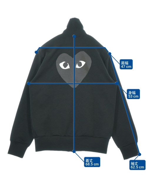 PLAY COMME des GARCONS（プレイコムデギャルソン）スウェット 黒 サイズ:M メンズ/2200713234015