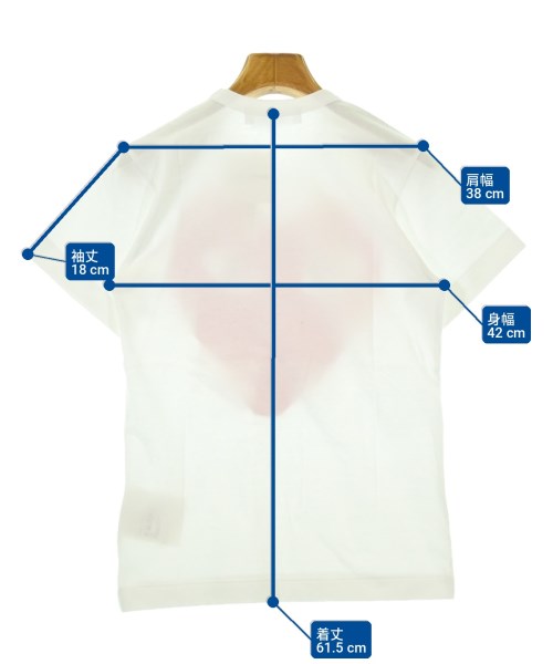 PLAY COMME des GARCONS（プレイコムデギャルソン）Tシャツ・カットソー 白 サイズ:S レディース/2200715249031