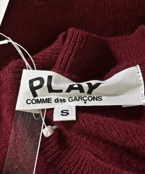 PLAY COMME des GARCONS（プレイコムデギャルソン）カーディガン 赤 サイズ:S レディース/2200715352014