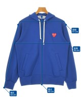 PLAY COMME des GARCONS（プレイコムデギャルソン）パーカー 青 サイズ:M メンズ/2200717056316