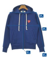 PLAY COMME des GARCONS（プレイコムデギャルソン）パーカー 青 サイズ:S メンズ/2200717651023