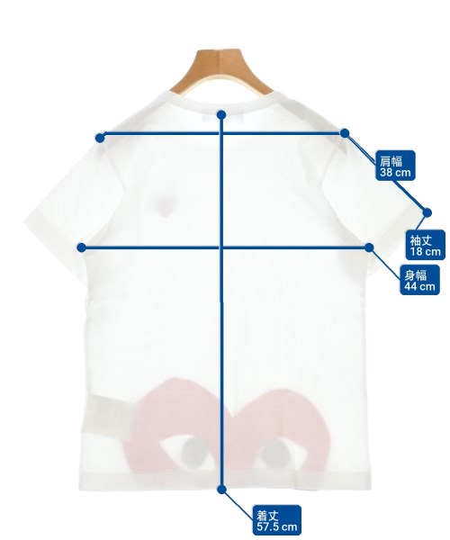 PLAY COMME des GARCONS（プレイコムデギャルソン）Tシャツ・カットソー 白 サイズ:L レディース/2200715139080