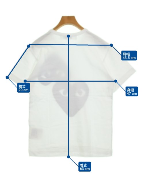 PLAY COMME des GARCONS（プレイコムデギャルソン）Tシャツ・カットソー 白 サイズ:S レディース/2200715139233