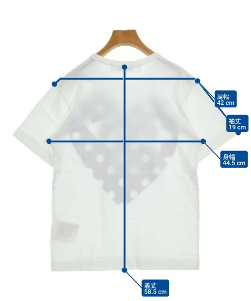 PLAY COMME des GARCONS（プレイコムデギャルソン）Tシャツ・カットソー 白 サイズ:S レディース/2200715139240