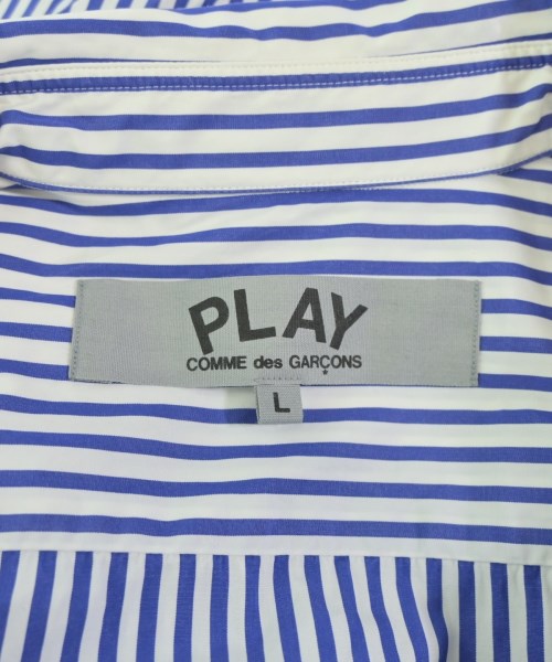 PLAY COMME des GARCONS（プレイコムデギャルソン）カジュアルシャツ 青 サイズ:L メンズ/2200643794054