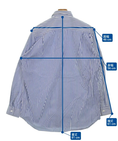 PLAY COMME des GARCONS（プレイコムデギャルソン）カジュアルシャツ 青 サイズ:L メンズ/2200643794054
