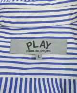 PLAY COMME des GARCONS（プレイコムデギャルソン）カジュアルシャツ 青 サイズ:L メンズ/2200643794054