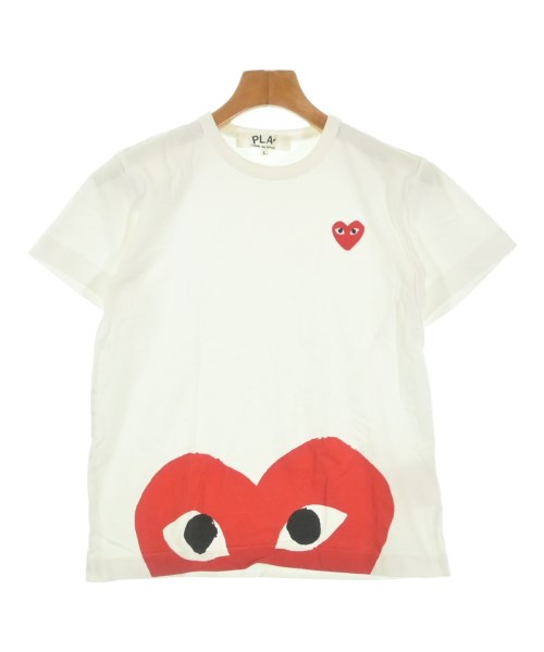 PLAY COMME des GARCONS(プレイコムデギャルソン)Tシャツ・カットソー 白 サイズ:L/2200646567068