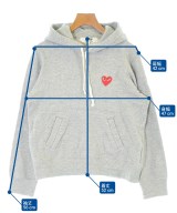PLAY COMME des GARCONS（プレイコムデギャルソン）パーカー グレー サイズ:L レディース/2200632688036