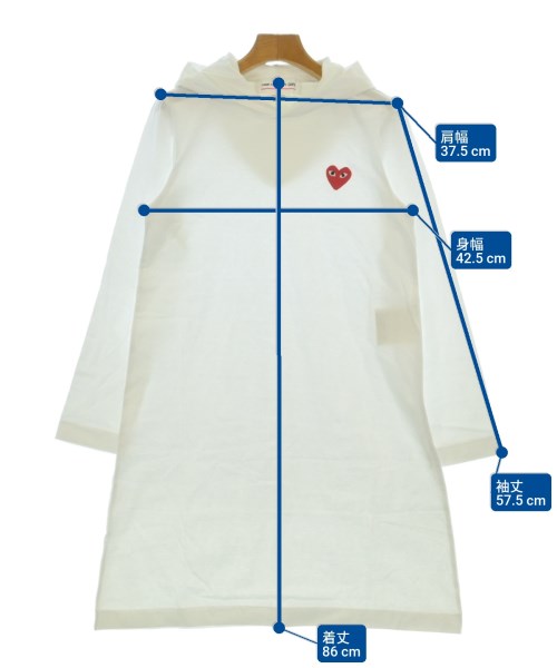 COMME des GARCONS GIRL（コムデギャルソンガール）ワンピース 白 サイズ:M レディース/2200647399125