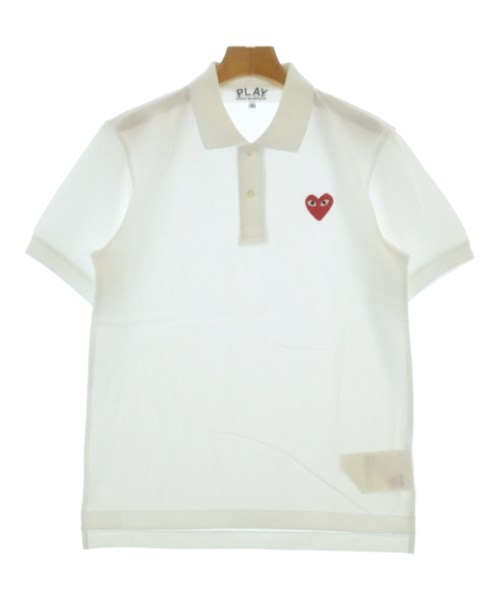 PLAY COMME des GARCONS(プレイコムデギャルソン)ポロシャツ 白 サイズ:S/2200648379058