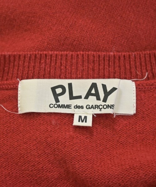 PLAY COMME des GARCONS（プレイコムデギャルソン）カーディガン 赤 サイズ:M レディース/2200641443039
