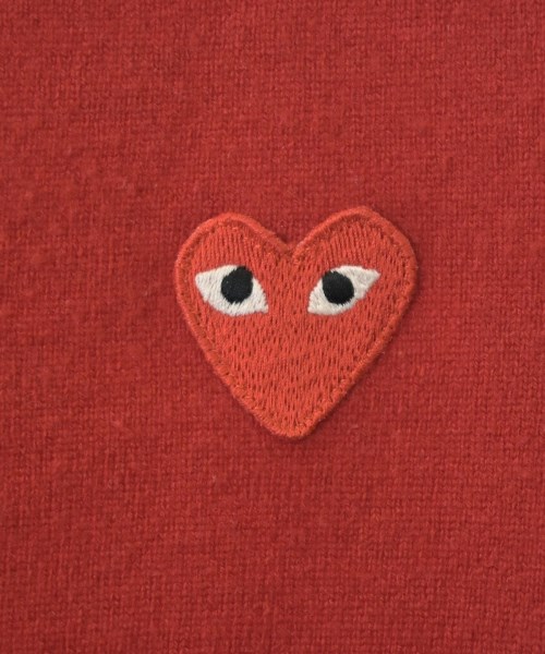 PLAY COMME des GARCONS（プレイコムデギャルソン）カーディガン 赤 サイズ:M レディース/2200641443039
