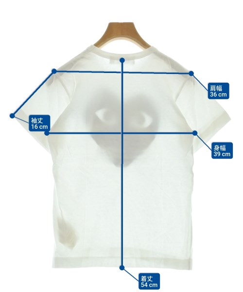 PLAY COMME des GARCONS（プレイコムデギャルソン）Tシャツ・カットソー 白 サイズ:S レディース/2200640936136