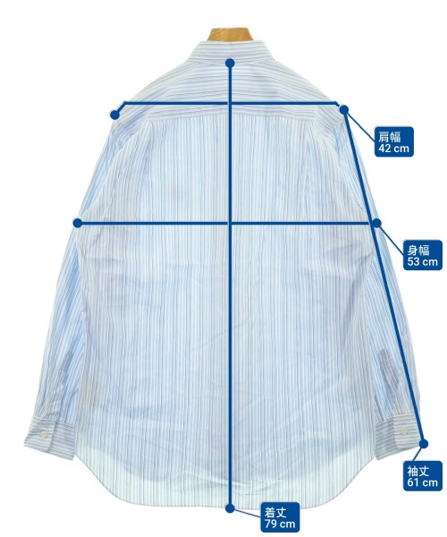 PLAY COMME des GARCONS（プレイコムデギャルソン）カジュアルシャツ 青 サイズ:M メンズ/2200651962094