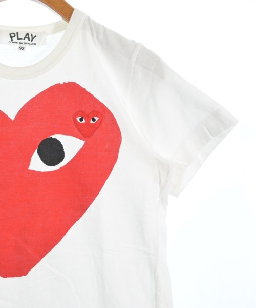PLAY COMME des GARCONS（プレイコムデギャルソン）Tシャツ・カットソー 白 サイズ:SS(XS位) レディース/2200654239070