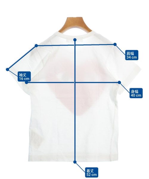 PLAY COMME des GARCONS（プレイコムデギャルソン）Tシャツ・カットソー 白 サイズ:SS(XS位) レディース/2200654239070