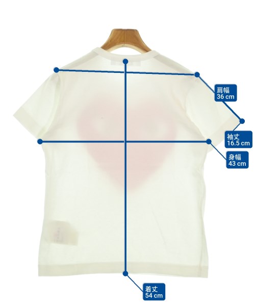 PLAY COMME des GARCONS（プレイコムデギャルソン）Tシャツ・カットソー 白 サイズ:M レディース/2200648144052