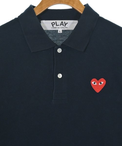 PLAY COMME des GARCONS（プレイコムデギャルソン）ポロシャツ 紺 サイズ:L メンズ/2200702536021