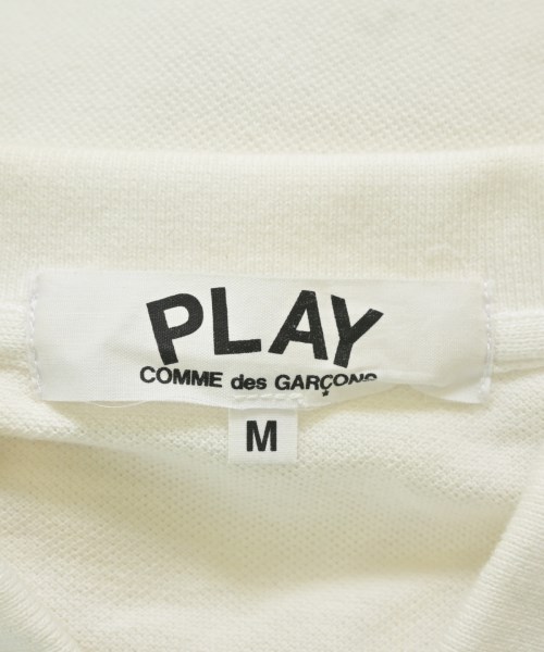 PLAY COMME des GARCONS（プレイコムデギャルソン）ポロシャツ 白 サイズ:M レディース/2200702732102